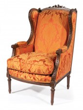 CARVED MAHOGANY BERGERE A OREI