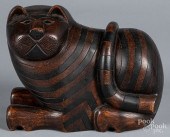 CARVED MAHOGANY CHESHIRE CATCa