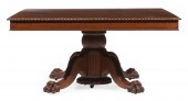 CARVED MAHOGANY EXTENSION BANQ