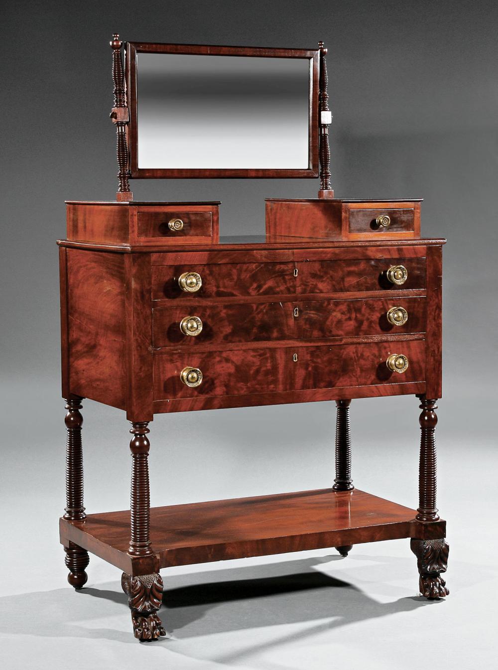 CARVED MAHOGANY GENTLEMAN'S