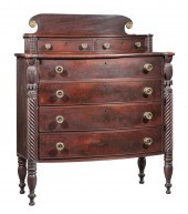 CARVED MAHOGANY GENTLEMEN'S CH