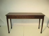 Carved mahogany hall table
