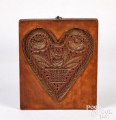 CARVED MAHOGANY HEART SPRINGER