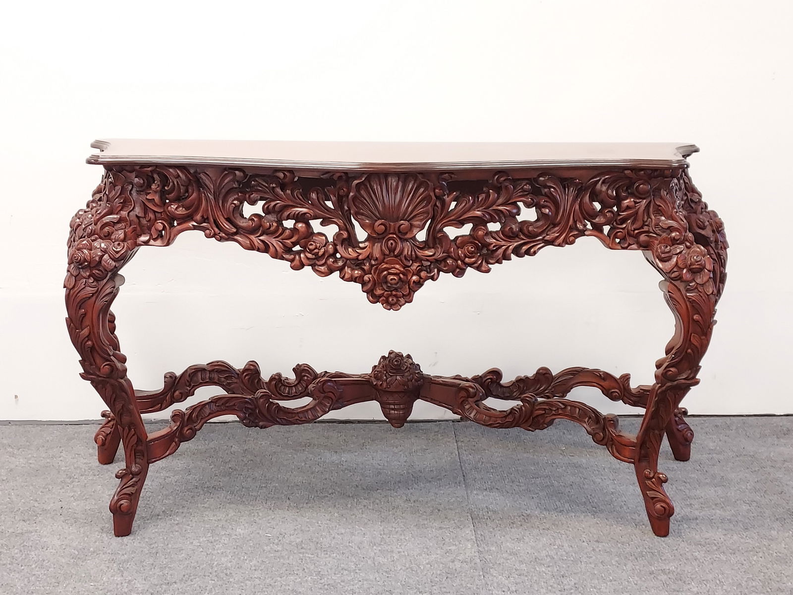 CARVED MAHOGANY LOUIS XVI STYLE