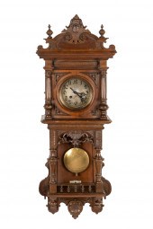 CARVED MAHOGANY VIENNA REGULAT