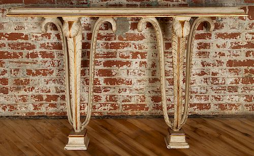 CARVED MAISON JANSEN MARBLE TOP