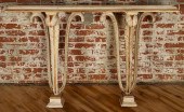 CARVED MAISON JANSEN MARBLE TO