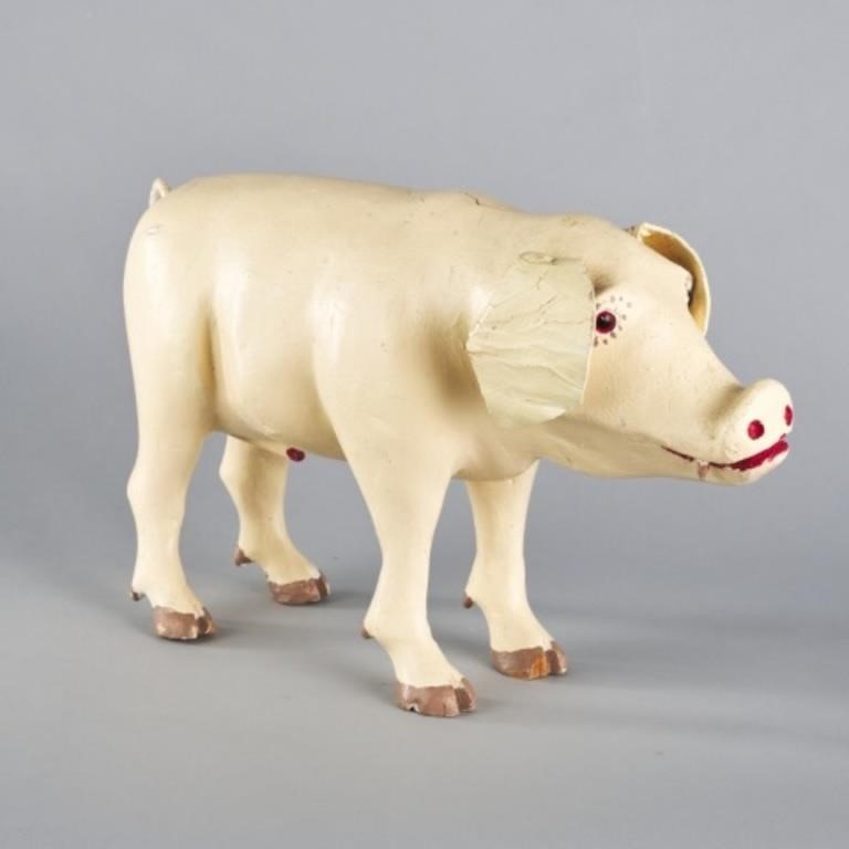 CARVED MALE PIG BY AIMÉ