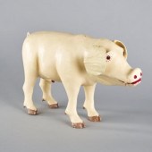 CARVED MALE PIG BY AIMÉ DESMEU