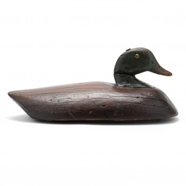CARVED MALLARD DECOY Green