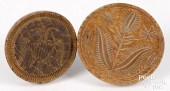 CARVED MAPLE BUTTERPRINT, 19TH
