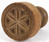 CARVED MAPLE BUTTERPRINT, 19TH