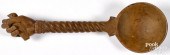CARVED MAPLE SCOOP, CA. 1900Ca