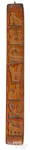 CARVED MAPLE SUGAR MOLD, 19TH