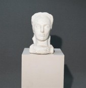 CARVED MARBLE BUST OF A CLASSI