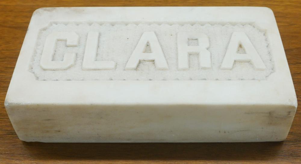 CARVED MARBLE DOORSTOPCarved Marble