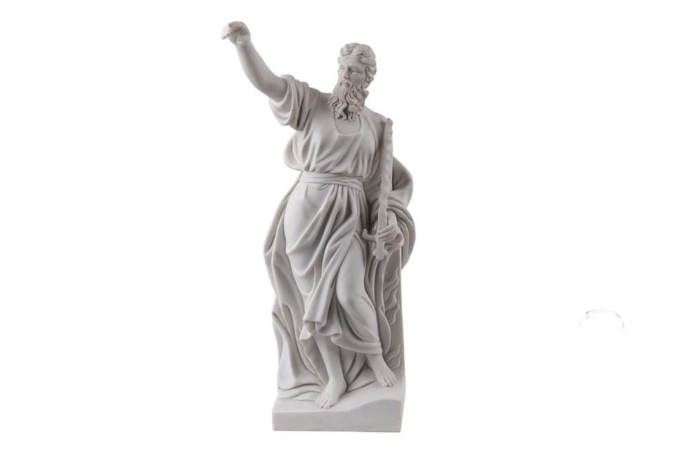 CARVED MARBLE FIGURE OF