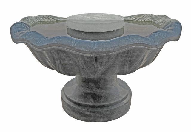 CARVED MARBLE GARDEN FOUNTAINCarved