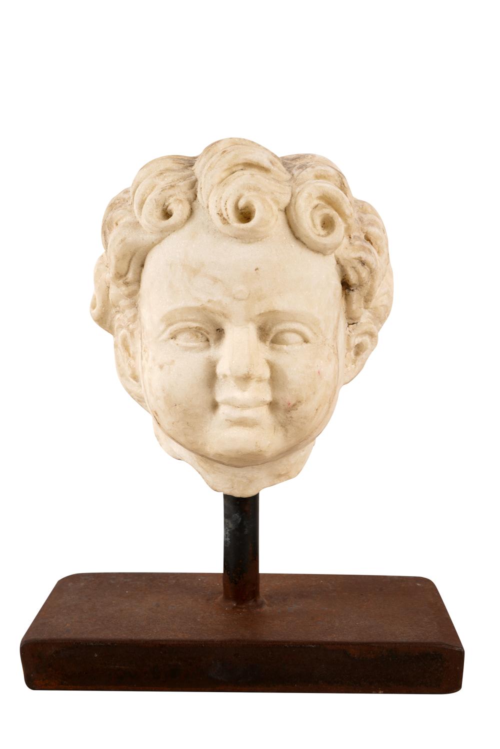 CARVED MARBLE HEADmodeled after the