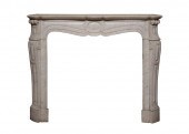 CARVED MARBLE MANTELAntique Ca