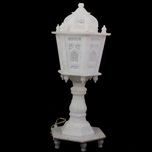 CARVED MARBLE MUGHAL