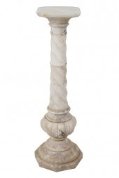 CARVED MARBLE PEDESTALConditio