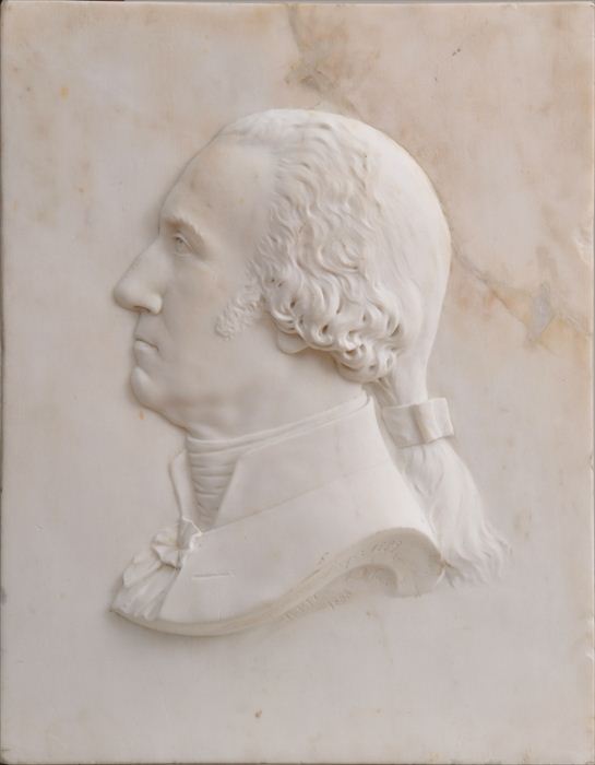 CARVED MARBLE RELIEF PROFILE OF