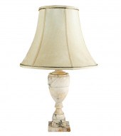 CARVED MARBLE TABLE LAMPunsign