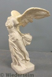 Carved marble Victory statue o