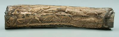 Carved mastodon ivory, finely