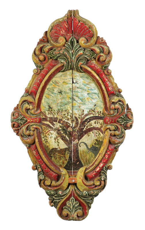 CARVED MEDALLION.  Purportedly from