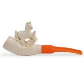 CARVED MEERSCHAUM SMOKING PIPE