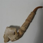 Carved mirshaw pipe    20th ce