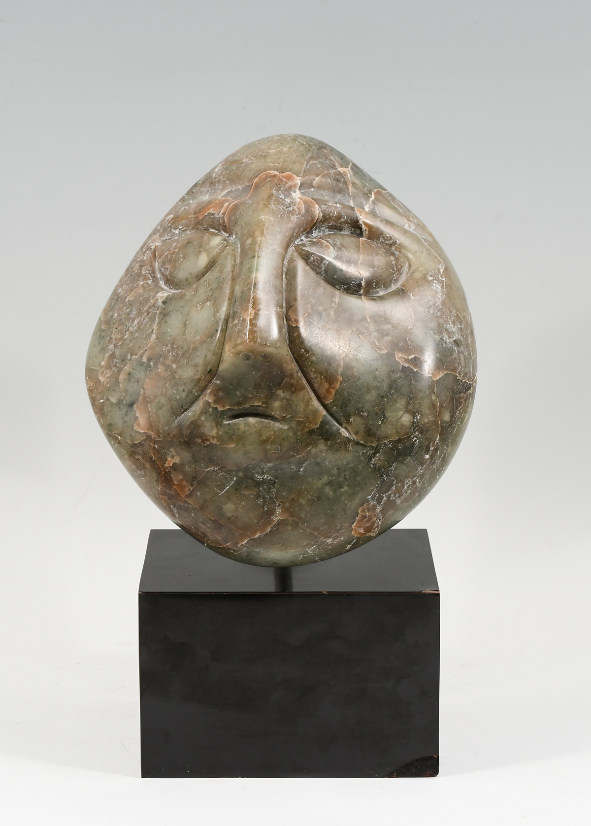 CARVED MOONSTONE? SCULPTURE FACE ON
