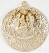 CARVED MOTHER OF PEARL BETHLEH