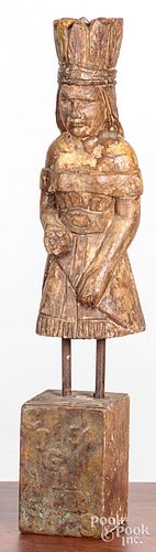 CARVED NATIVE AMERICAN