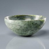 CARVED NEW ZEALAND JADE BOWLA