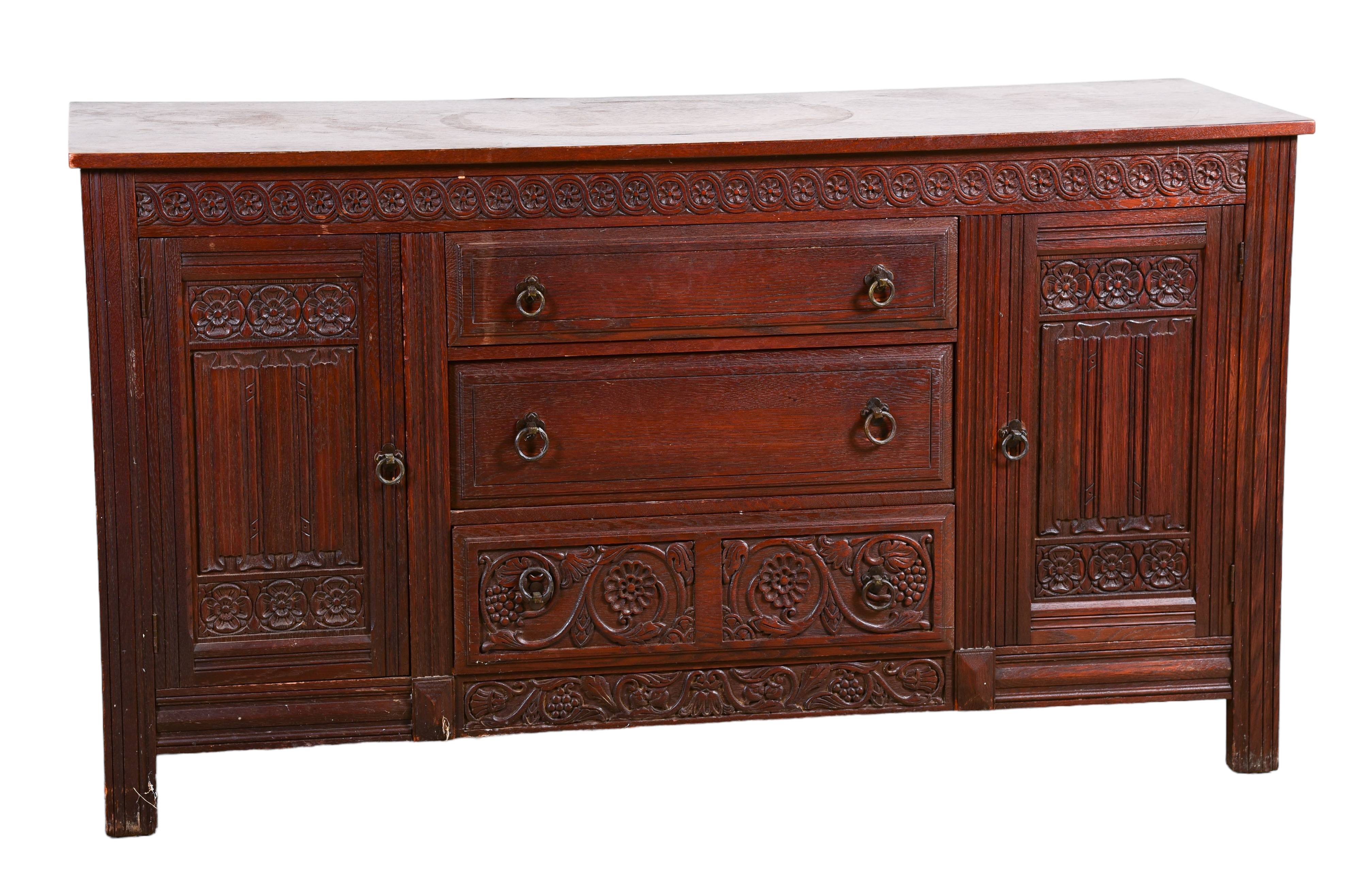 Carved oak Arts and Crafts