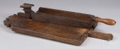 CARVED OAK CUTTING BOARD, DATE