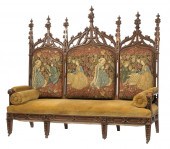 CARVED OAK HALL SUITE, "STANTO