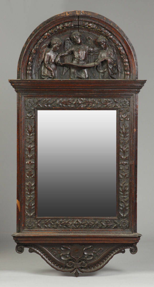 Carved Oak Mirror 18th cent.