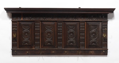 Carved Oak Side Board Back Panel