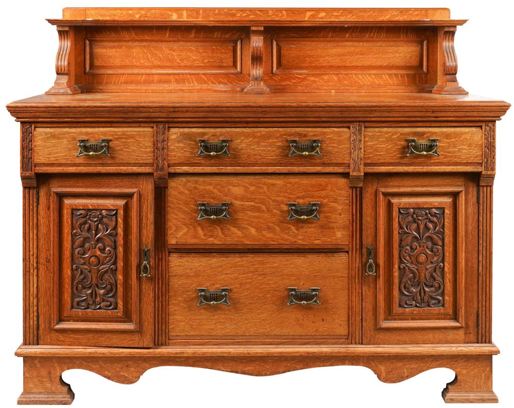 CARVED OAK SIDEBOARDcirca 1900