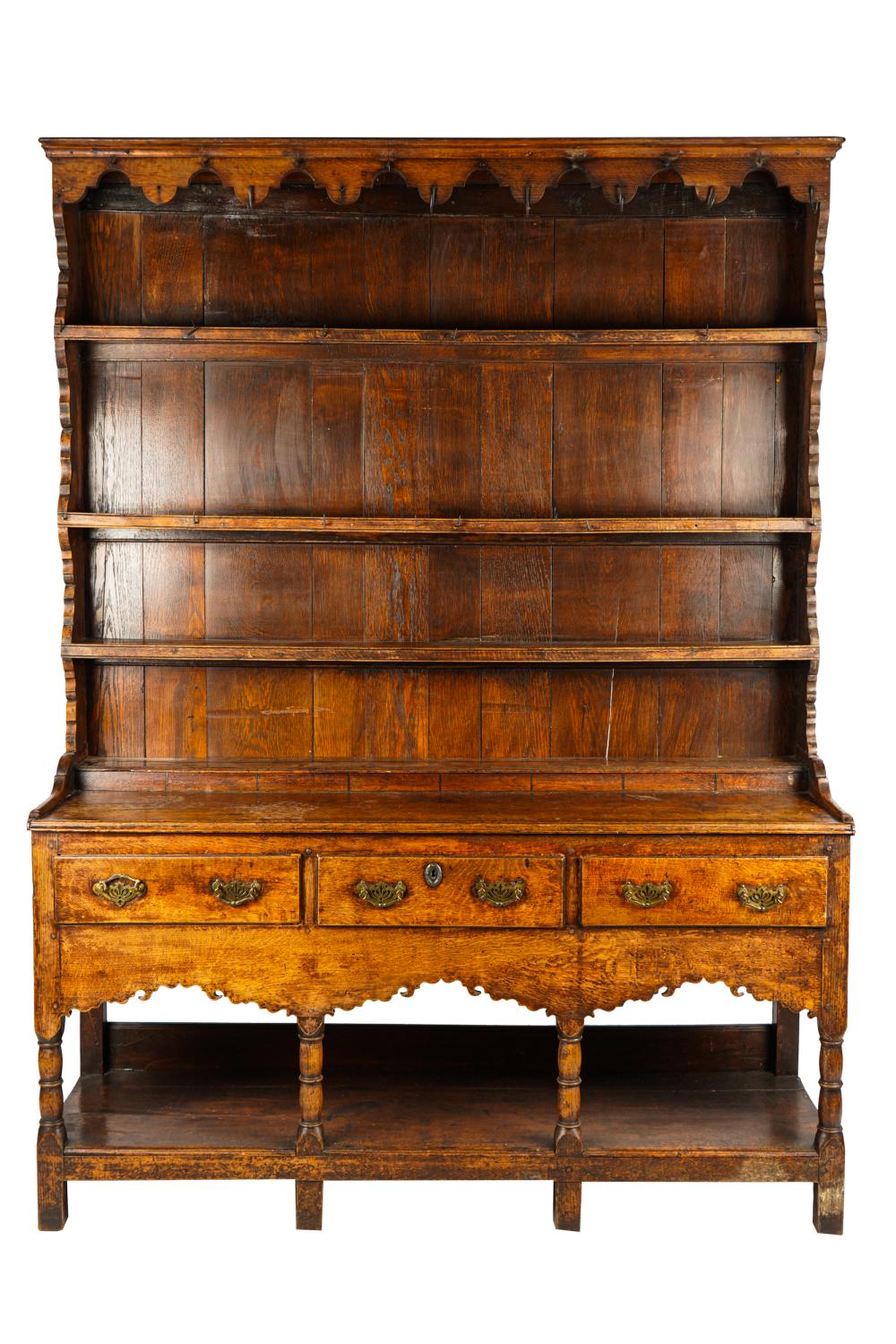 CARVED OAK WELSH DRESSERwith