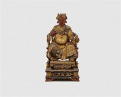 CARVED, PAINTED, AND GILT DECO