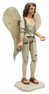 CARVED PAINTED ARTICULATED SAN