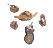 CARVED & PAINTED BIRD PLAQUES