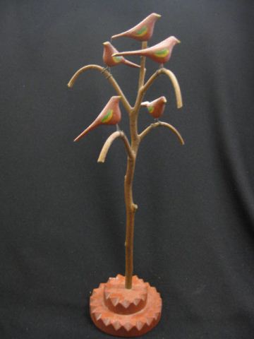Carved & Painted Figurine of