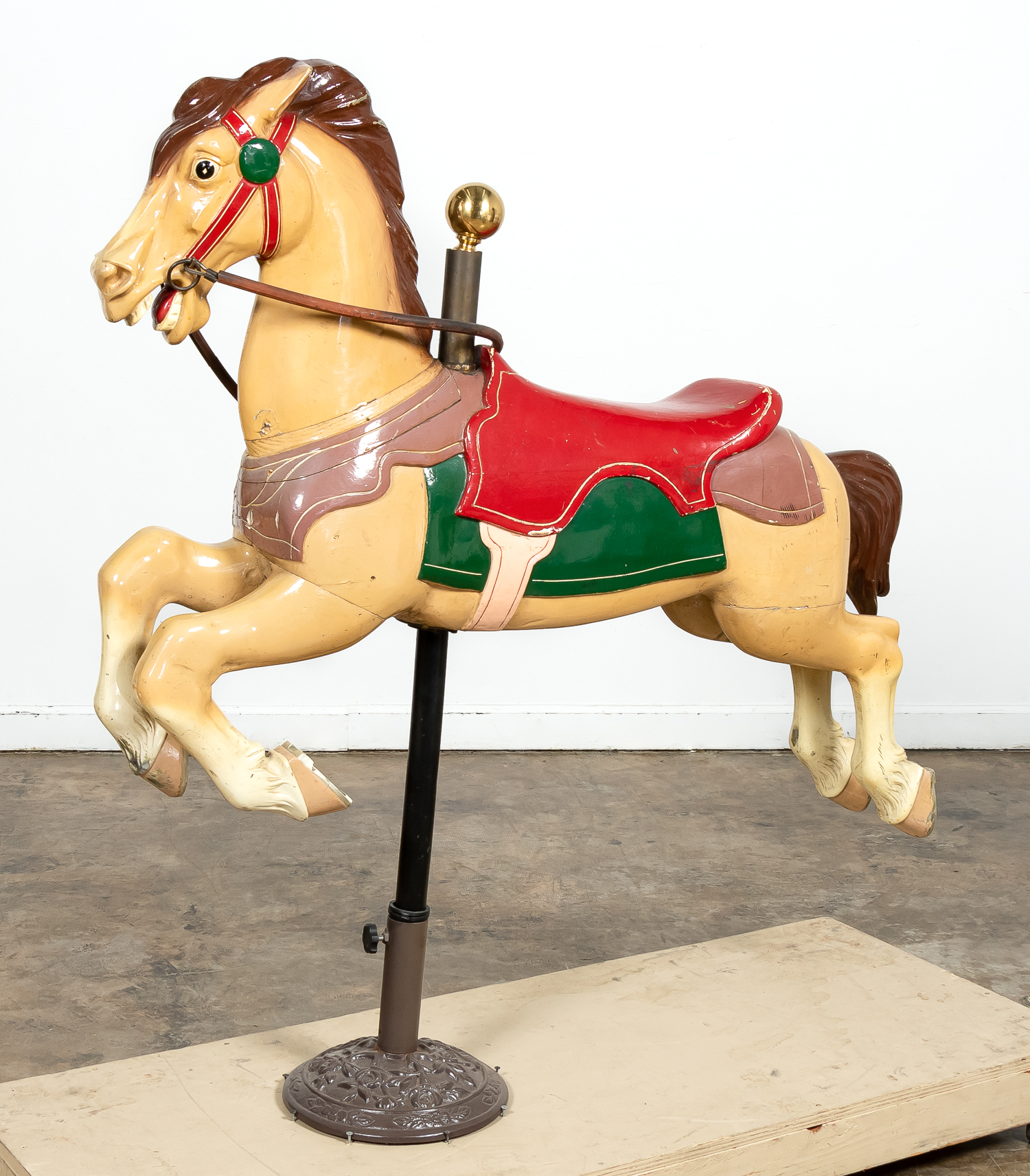 CARVED & PAINTED WOOD AND METAL