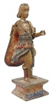 CARVED & PAINTED WOOD ARCHANGE